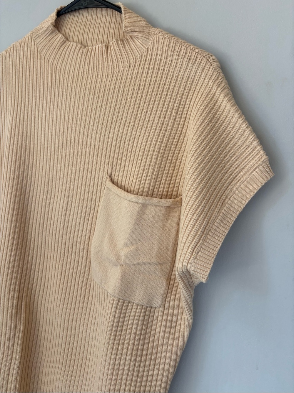 NWOT Mock Neck Ribbed Top - Picture 2 of 5
